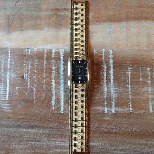 Elgin men's gold watch with diamond accent #FG8014